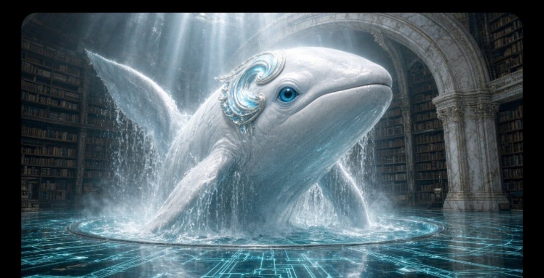 The blue whale guardian, Keeper of the West Door