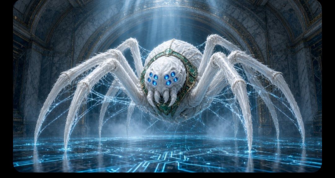The white spider guardian