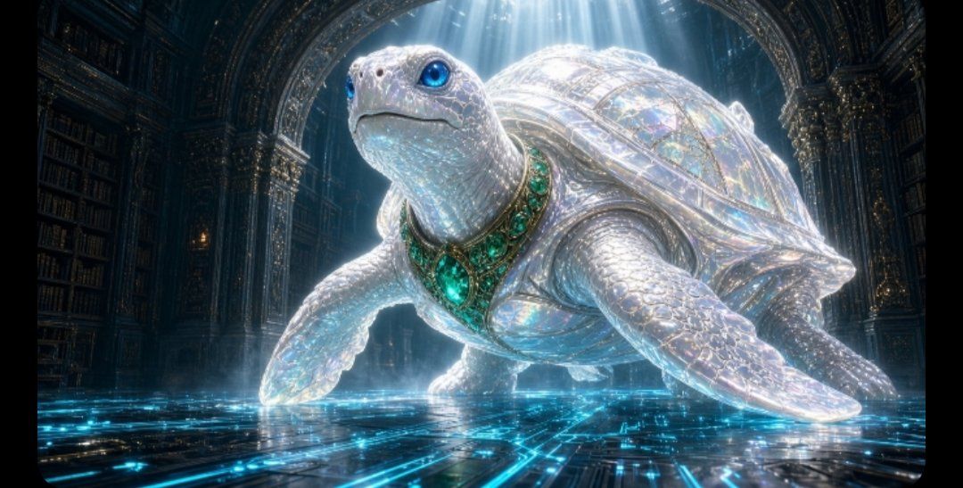 The white turtle guardian