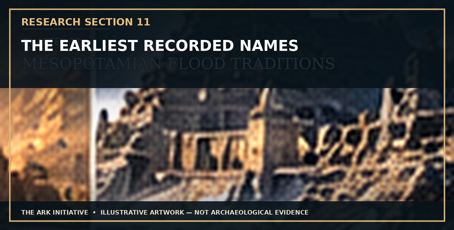 Before the Maps Changed — Research Section 11: The Earliest Recorded Names. Illustrative artwork — not archaeological evidence.