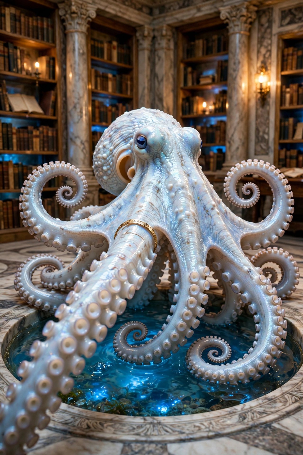 The octopus in the library